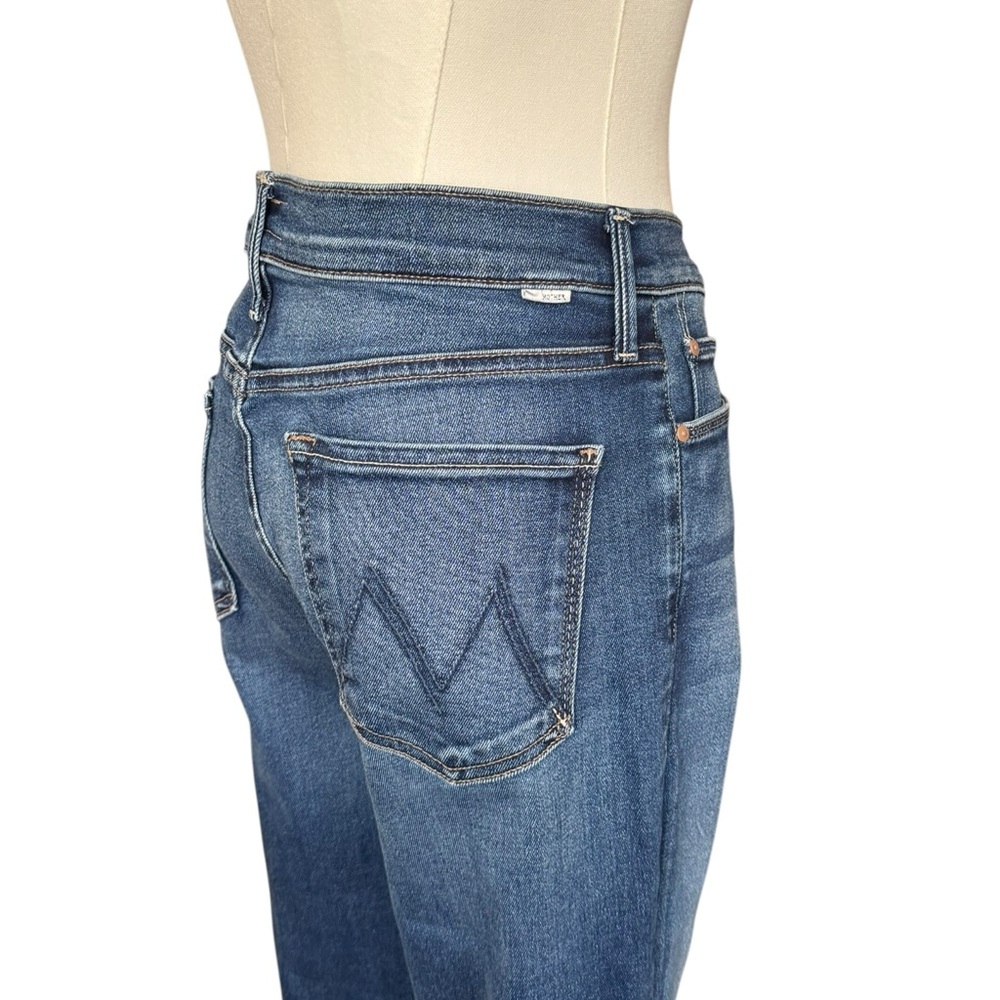 Mother The Lil’ Doozy Fray Jeans in Scorchin Hot Wash Blue Size: 30 - Picture 7 of 15